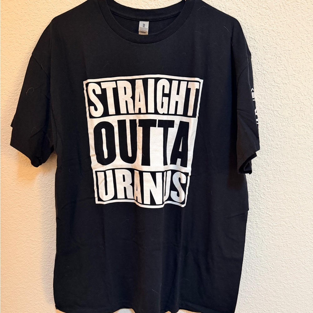 Gildan Black and White Graphic Tee